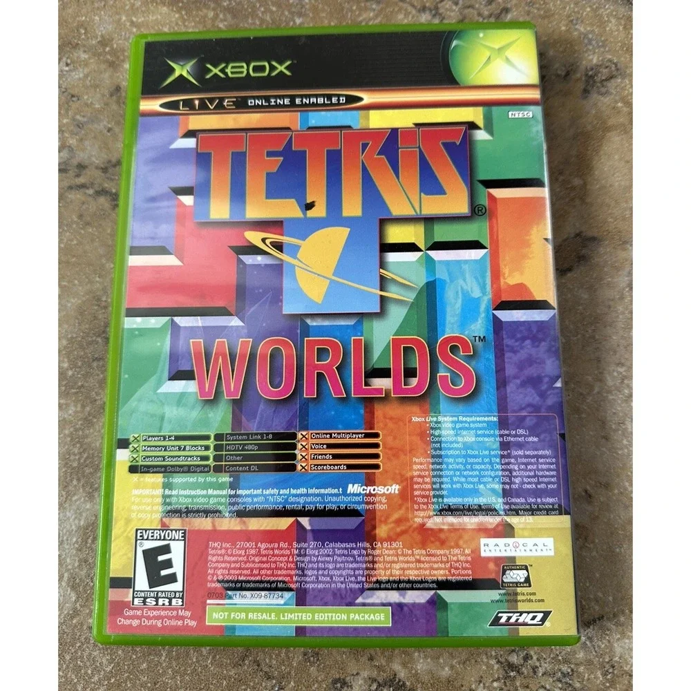 Star Wars Clone Wars / Tetris Worlds Combo (Microsoft Xbox 2003)